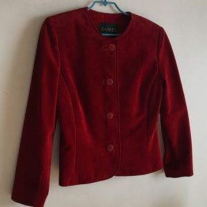 Vintage Danier Red Suede Jacket